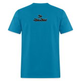 Alota Note$ Black Lettermark Unisex Classic T-Shirt - turquoise