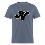 Alota Note$ Black Lettermark Unisex Classic T-Shirt - denim