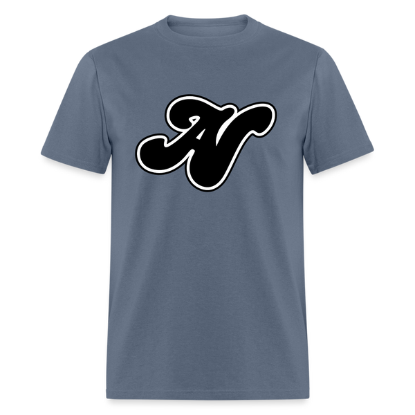 Alota Note$ Black Lettermark Unisex Classic T-Shirt - denim