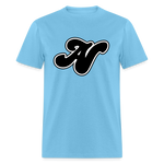 Alota Note$ Black Lettermark Unisex Classic T-Shirt - aquatic blue