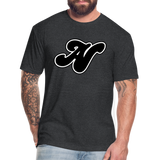 Alota Note$ Black Lettermark x Icon/Wordmark Men's T-Shirt - heather black