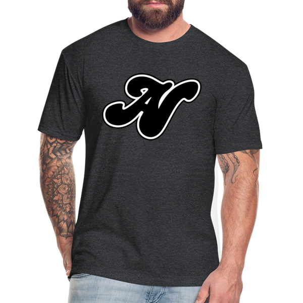 Alota Note$ Black Lettermark x Icon/Wordmark Men's T-Shirt - heather black