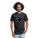 Alota Note$ Black Lettermark x Icon/Wordmark Men's T-Shirt - heather black