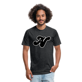 Alota Note$ Black Lettermark x Icon/Wordmark Men's T-Shirt - heather black