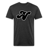 Alota Note$ Black Lettermark x Icon/Wordmark Men's T-Shirt - heather black