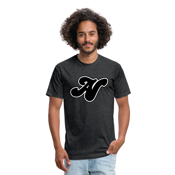 Alota Note$ Black Lettermark x Icon/Wordmark Men's T-Shirt - heather black