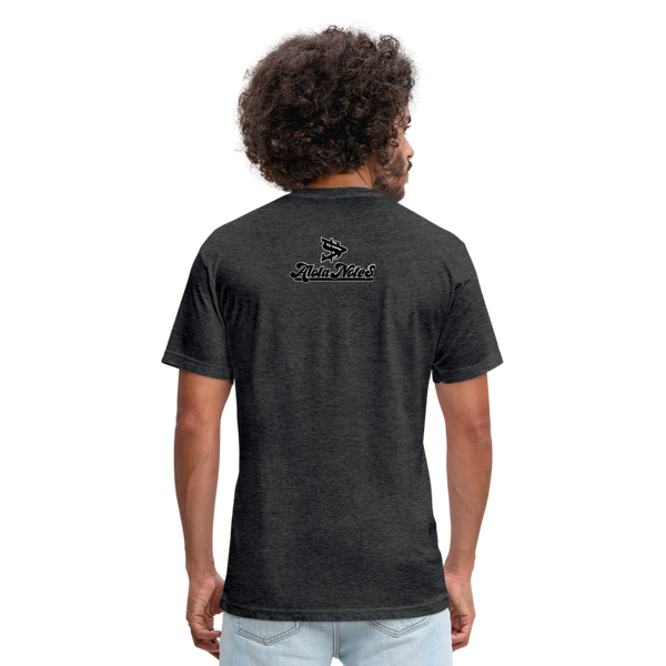 Alota Note$ Black Lettermark x Icon/Wordmark Men's T-Shirt - heather black