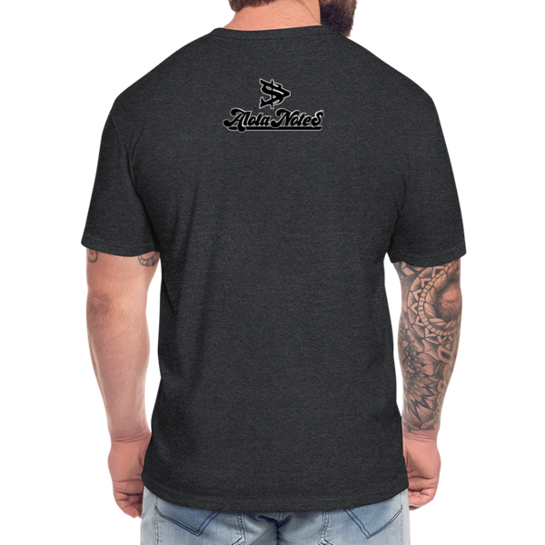 Alota Note$ Black Lettermark x Icon/Wordmark Men's T-Shirt - heather black