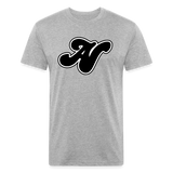 Alota Note$ Black Lettermark x Icon/Wordmark Men's T-Shirt - heather gray