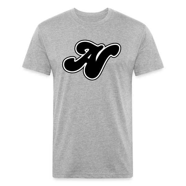 Alota Note$ Black Lettermark x Icon/Wordmark Men's T-Shirt - heather gray