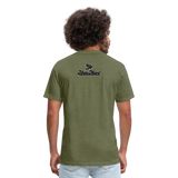 Alota Note$ Black Lettermark x Icon/Wordmark Men's T-Shirt - heather military green