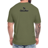 Alota Note$ Black Lettermark x Icon/Wordmark Men's T-Shirt - heather military green