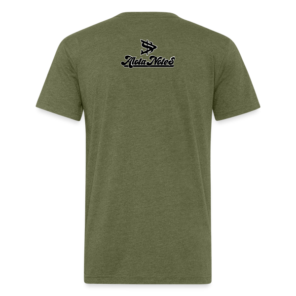 Alota Note$ Black Lettermark x Icon/Wordmark Men's T-Shirt - heather military green