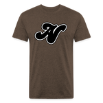 Alota Note$ Black Lettermark x Icon/Wordmark Men's T-Shirt - heather espresso