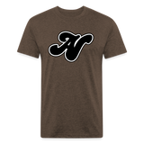 Alota Note$ Black Lettermark x Icon/Wordmark Men's T-Shirt - heather espresso