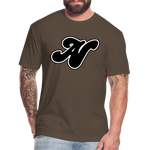 Alota Note$ Black Lettermark x Icon/Wordmark Men's T-Shirt - heather espresso