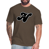 Alota Note$ Black Lettermark x Icon/Wordmark Men's T-Shirt - heather espresso