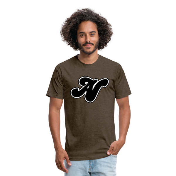 Alota Note$ Black Lettermark x Icon/Wordmark Men's T-Shirt - heather espresso