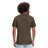 Alota Note$ Black Lettermark x Icon/Wordmark Men's T-Shirt - heather espresso