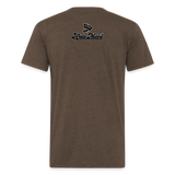 Alota Note$ Black Lettermark x Icon/Wordmark Men's T-Shirt - heather espresso