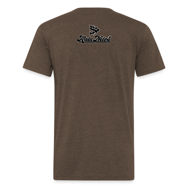 Alota Note$ Black Lettermark x Icon/Wordmark Men's T-Shirt - heather espresso