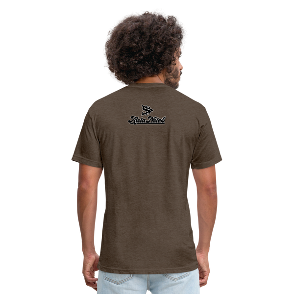 Alota Note$ Black Lettermark x Icon/Wordmark Men's T-Shirt - heather espresso