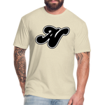 Alota Note$ Black Lettermark x Icon/Wordmark Men's T-Shirt - heather cream