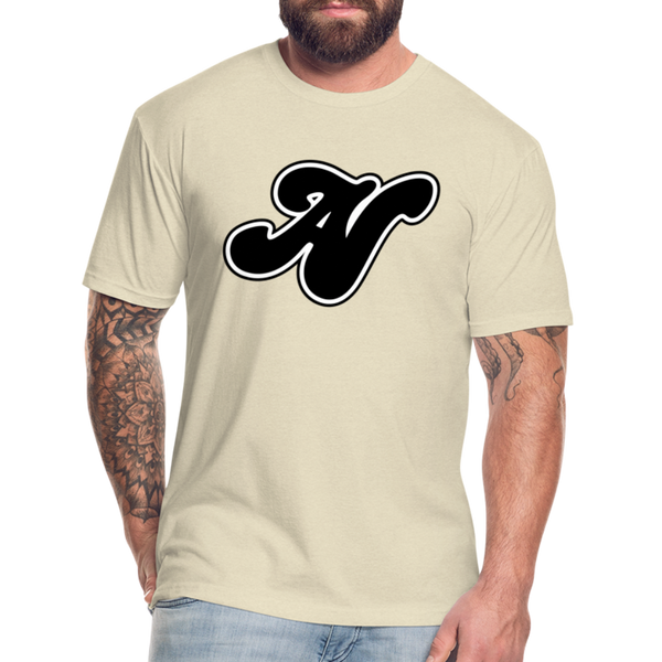 Alota Note$ Black Lettermark x Icon/Wordmark Men's T-Shirt - heather cream