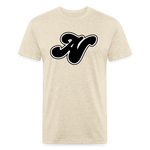 Alota Note$ Black Lettermark x Icon/Wordmark Men's T-Shirt - heather cream