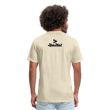 Alota Note$ Black Lettermark x Icon/Wordmark Men's T-Shirt - heather cream