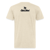 Alota Note$ Black Lettermark x Icon/Wordmark Men's T-Shirt - heather cream