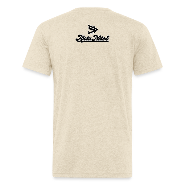 Alota Note$ Black Lettermark x Icon/Wordmark Men's T-Shirt - heather cream