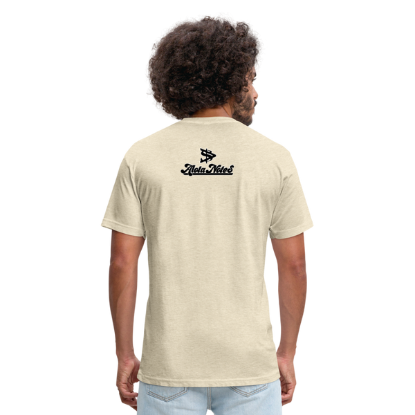 Alota Note$ Black Lettermark x Icon/Wordmark Men's T-Shirt - heather cream