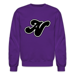 Alota Note$ Lettermark + Icon/Wordmark Unisex Crewneck Sweatshirt - purple