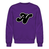 Alota Note$ Lettermark + Icon/Wordmark Unisex Crewneck Sweatshirt - purple