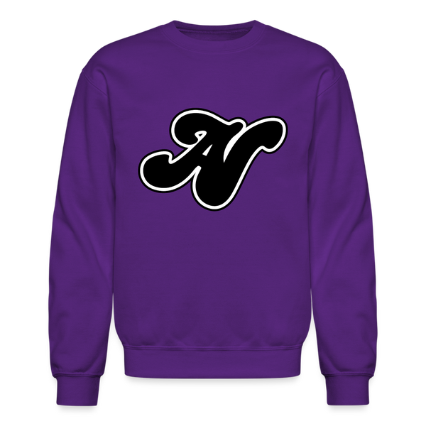 Alota Note$ Lettermark + Icon/Wordmark Unisex Crewneck Sweatshirt - purple