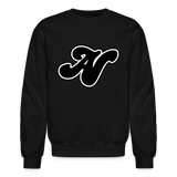 Alota Note$ Lettermark + Icon/Wordmark Unisex Crewneck Sweatshirt - black