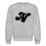 Alota Note$ Lettermark + Icon/Wordmark Unisex Crewneck Sweatshirt - heather gray