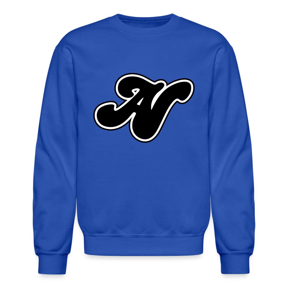 Alota Note$ Lettermark + Icon/Wordmark Unisex Crewneck Sweatshirt - royal blue