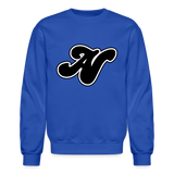 Alota Note$ Lettermark + Icon/Wordmark Unisex Crewneck Sweatshirt - royal blue