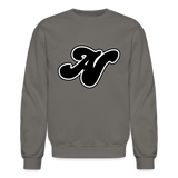 Alota Note$ Lettermark + Icon/Wordmark Unisex Crewneck Sweatshirt - asphalt gray