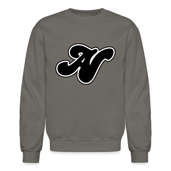 Alota Note$ Lettermark + Icon/Wordmark Unisex Crewneck Sweatshirt - asphalt gray