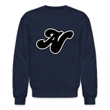 Alota Note$ Lettermark + Icon/Wordmark Unisex Crewneck Sweatshirt - navy