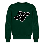 Alota Note$ Lettermark + Icon/Wordmark Unisex Crewneck Sweatshirt - forest green