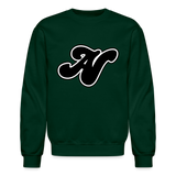 Alota Note$ Lettermark + Icon/Wordmark Unisex Crewneck Sweatshirt - forest green