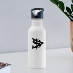 Alota Note$ Garmentry Silver Water Bottle - white