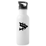 Alota Note$ Garmentry Silver Water Bottle - white