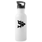 Alota Note$ Garmentry Silver Water Bottle - white