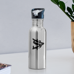 Alota Note$ Garmentry Silver Water Bottle - silver