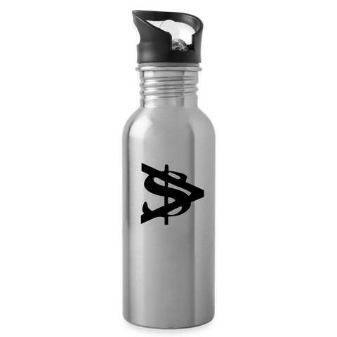 Alota Note$ Garmentry Silver Water Bottle - silver